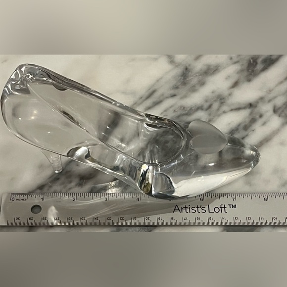 Disney CINDERELLA Lead Crystal 8” Slipper figurine Bleikristall GermanyDisneyana - Picture 6 of 12